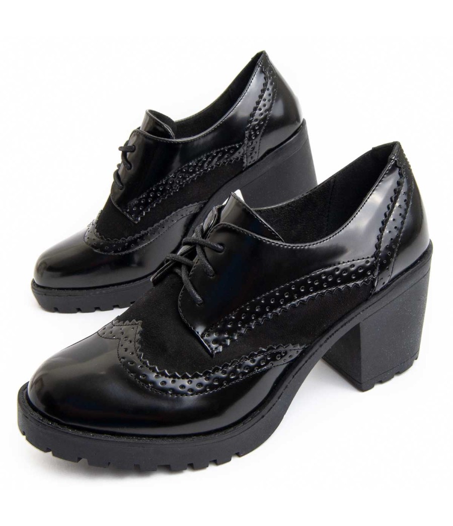 Zapato De Tacón Casual Para Mujer.  Montevita  Medel  93886 Negro