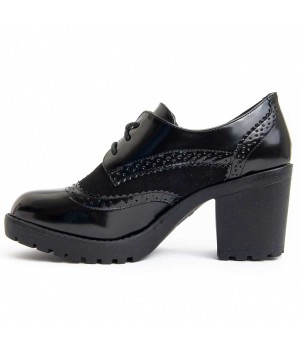 Zapato De Tacón Casual Para Mujer.  Montevita  Medel  93886 Negro