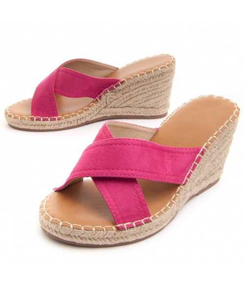 Sandalia Cómoda Para Mujer.  Montevita  Wedsun2  83237 Fuxia