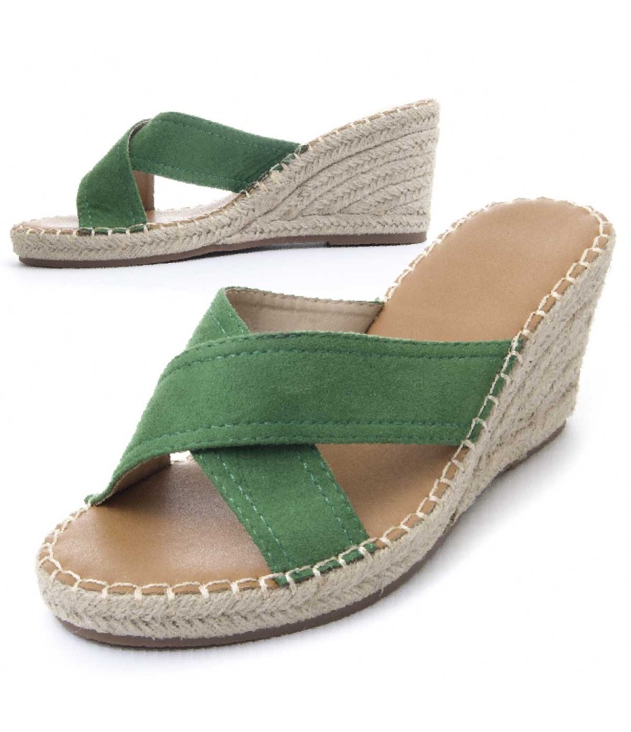 Sandalia Cómoda Para Mujer.  Montevita  Wedsun2  83238 Verde
