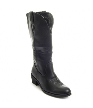 Bota Cómoda Para Mujer.  Montevita  Botalan  83849 Negro