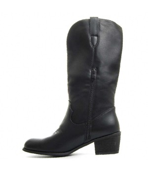 Bota Cómoda Para Mujer.  Montevita  Botalan  83849 Negro