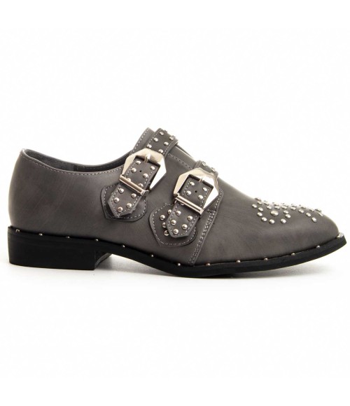 Mocasin Para Mujer  Montevita  Desert  87355 Gris