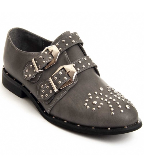 Mocasin Para Mujer  Montevita  Desert  87355 Gris