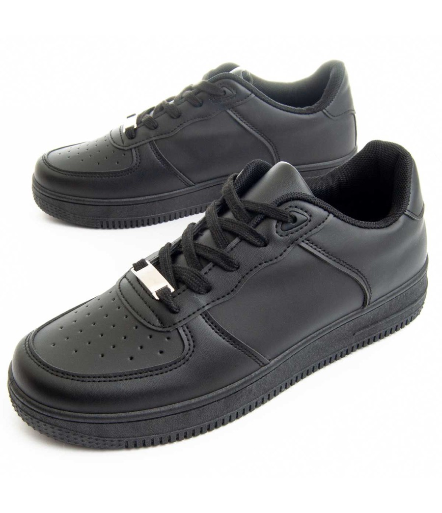 Sneaker Casual Para Hombre  Montevita  Force  88564 Negro