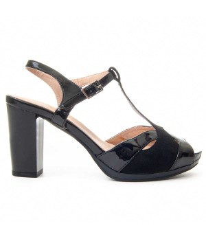 Zapato De Tacón Para Mujer.  Montevita  Sitra2  89050 Negro