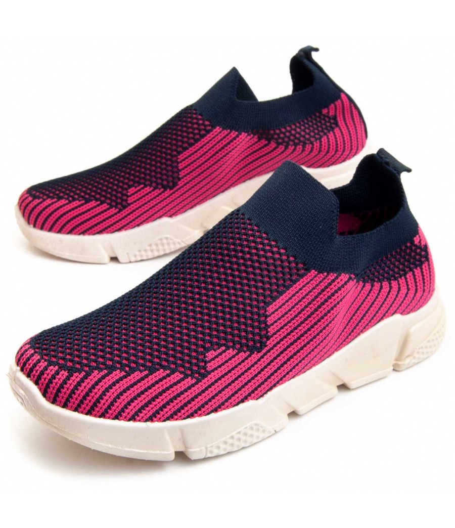 Sneaker Casual Para Mujer.  Montevita  Mimosport3  90475 Fuxia