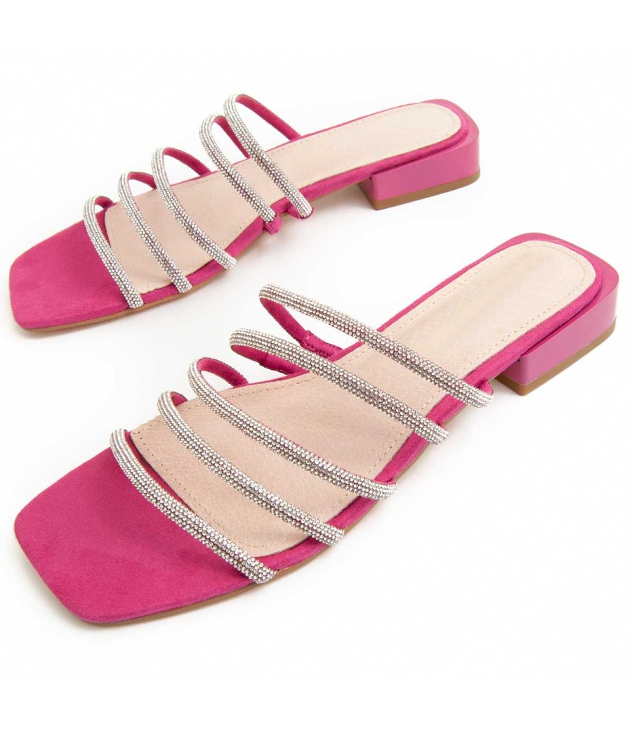 Sandalia Para Mujer.  Montevita  Sandalo  91740 Fuxia