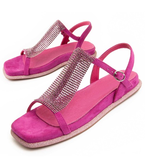 Sandalia Para Mujer.  Montevita  Sandsum2  92915 Fuxia