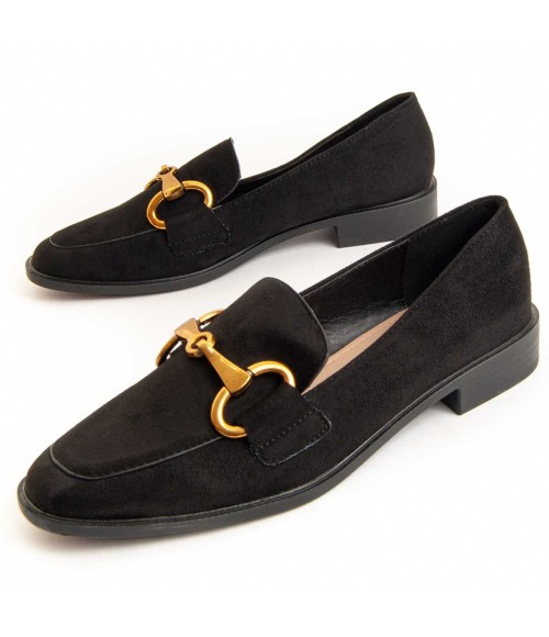 Mocasín Casual Para Mujer.  Montevita  Hacce2  95708 Negro