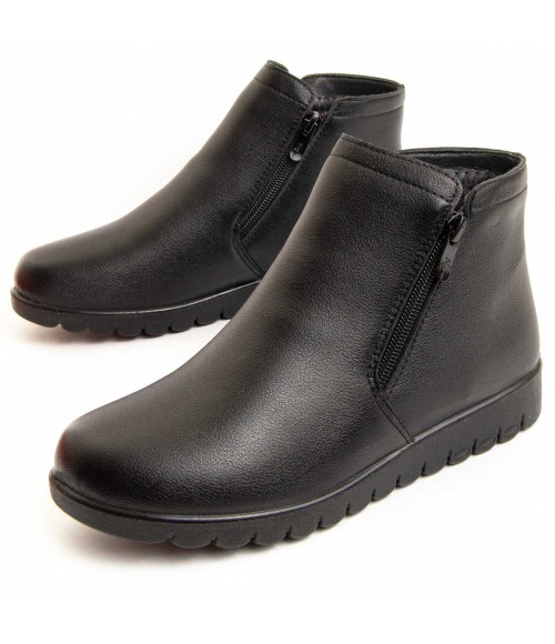 Botín Cómodo Para Mujer.  Montevita  Bottivita60  95808 Negro