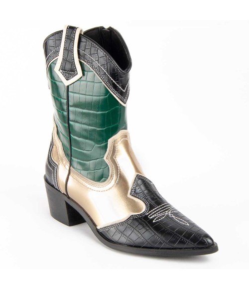 Botin Cowboy De Tacon Para Mujer Montevita Botinia8 100633