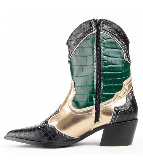 Botin Cowboy De Tacon Para Mujer Montevita Botinia8 100633