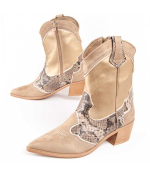 Botin Cowboy De Tacon Para Mujer Montevita Botinia8 100634