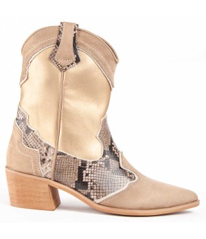 Botin Cowboy De Tacon Para Mujer Montevita Botinia8 100634