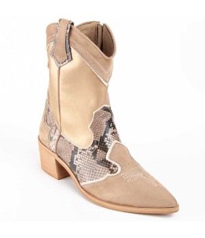 Botin Cowboy De Tacon Para Mujer Montevita Botinia8 100634