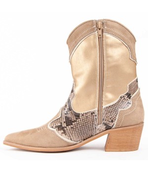 Botin Cowboy De Tacon Para Mujer Montevita Botinia8 100634