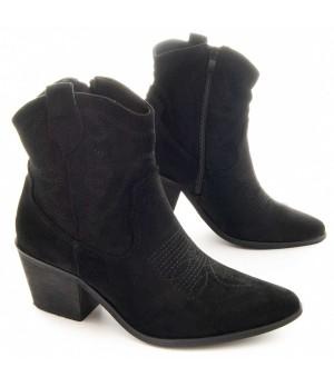 Botín cowboy para mujer.  Montevita  Camperabn6  79257 Negro