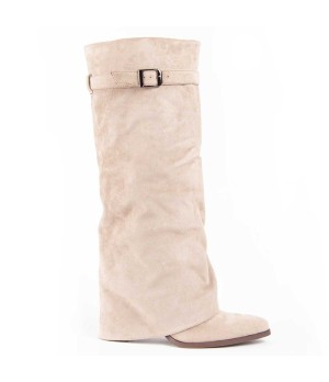 Bota De Tacon Para Mujer Montevita Faldde 100693