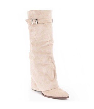 Bota De Tacon Para Mujer Montevita Faldde 100693