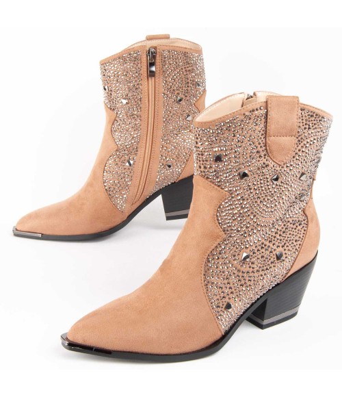 Botin Cowboy De Tacon Para Mujer Montevita Botirey8 100923