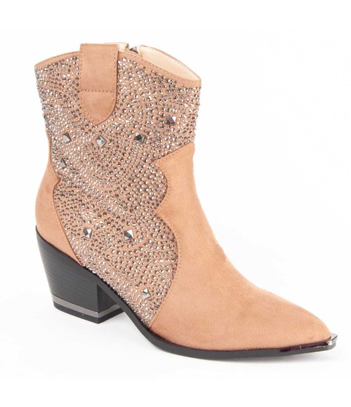 Botin Cowboy De Tacon Para Mujer Montevita Botirey8 100923