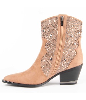 Botin Cowboy De Tacon Para Mujer Montevita Botirey8 100923