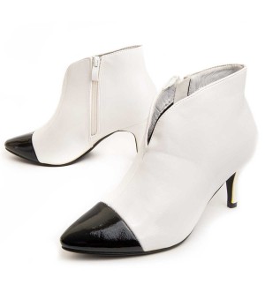 Botín Tacón Para Mujer.  Montevita  Bottivita16  93922 Blanco