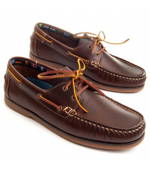 Náutico Casual De Piel Para Hombre.  Purapiel  Nautis  89133 Marrón