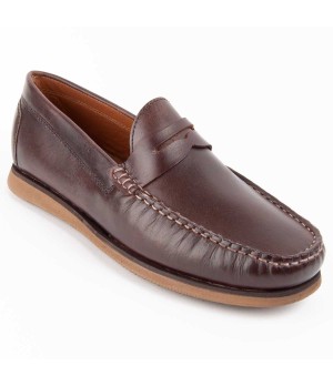 Mocasin De Piel Para Hombre Purapiel Mocca7 102735