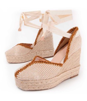 Alpargata De Cuña Para Mujer. Montevita Balenci12 102991