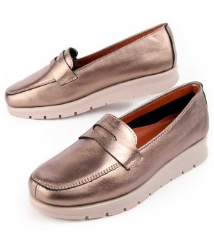 Mocasin De Piel Para Mujer Purapiel Meilis 103024