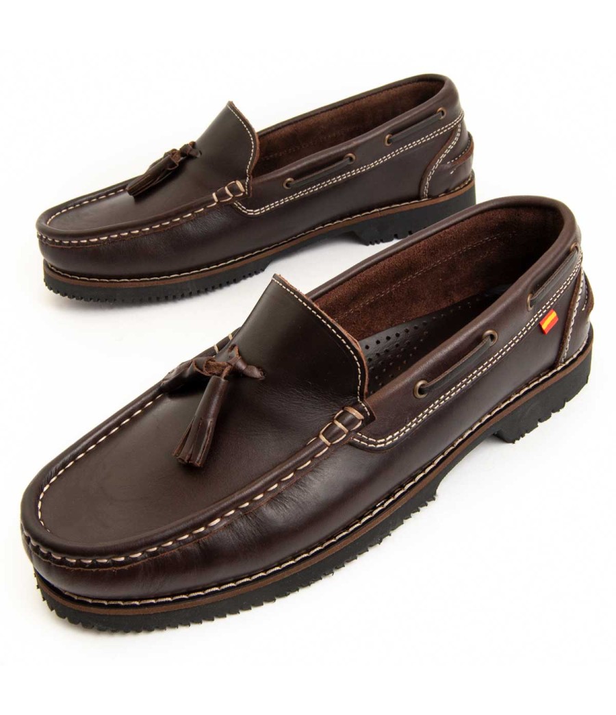 Mocasin De Piel Para Nino Purapiel Pullnauk 103053