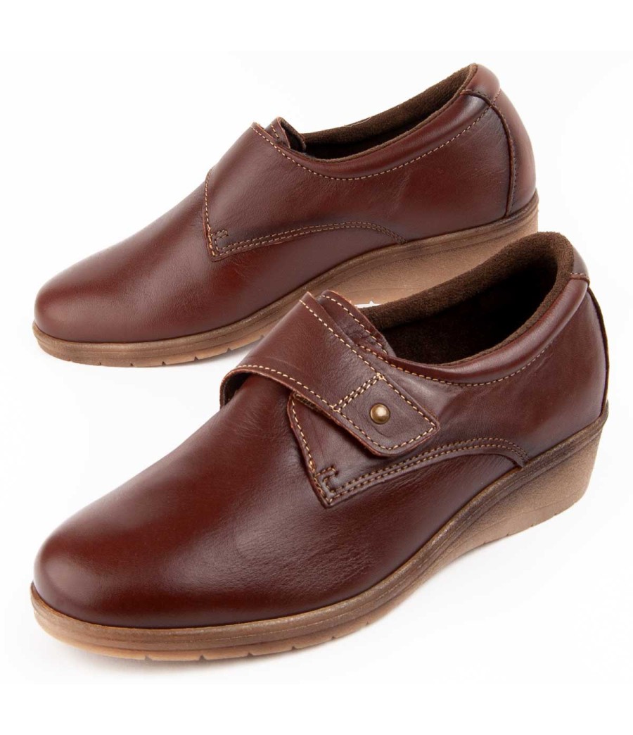 Mocasin De Piel Con Cuna Para Mujer Purapiel Anila 104898