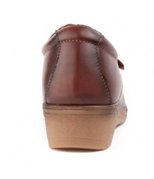 Mocasin De Piel Con Cuna Para Mujer Purapiel Anila 104898