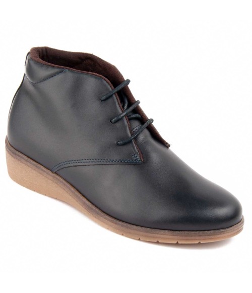 Botin De Piel Con Cuna Para Mujer Purapiel Akila 104900