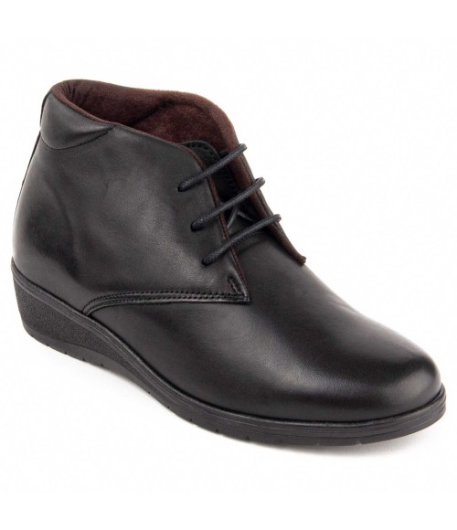 Botin De Piel Con Cuna Para Mujer Purapiel Akila 104901