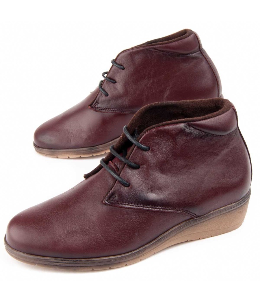 Botin De Piel Con Cuna Para Mujer Purapiel Akila 104902