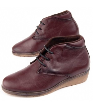 Botin De Piel Con Cuna Para Mujer Purapiel Akila 104902