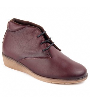 Botin De Piel Con Cuna Para Mujer Purapiel Akila 104902