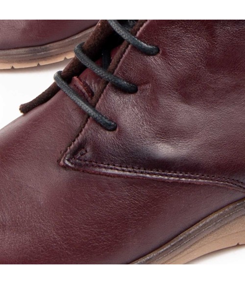 Botin De Piel Con Cuna Para Mujer Purapiel Akila 104902