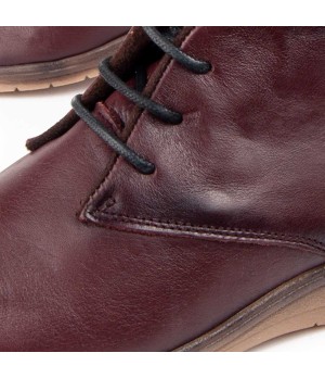 Botin De Piel Con Cuna Para Mujer Purapiel Akila 104902