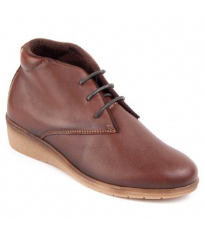 Botin De Piel Con Cuna Para Mujer Purapiel Akila 104903