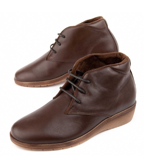 Botin De Piel Con Cuna Para Mujer Purapiel Akila2 104904