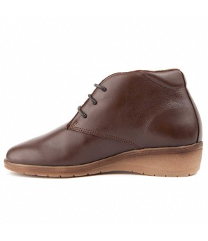 Botin De Piel Con Cuna Para Mujer Purapiel Akila2 104904