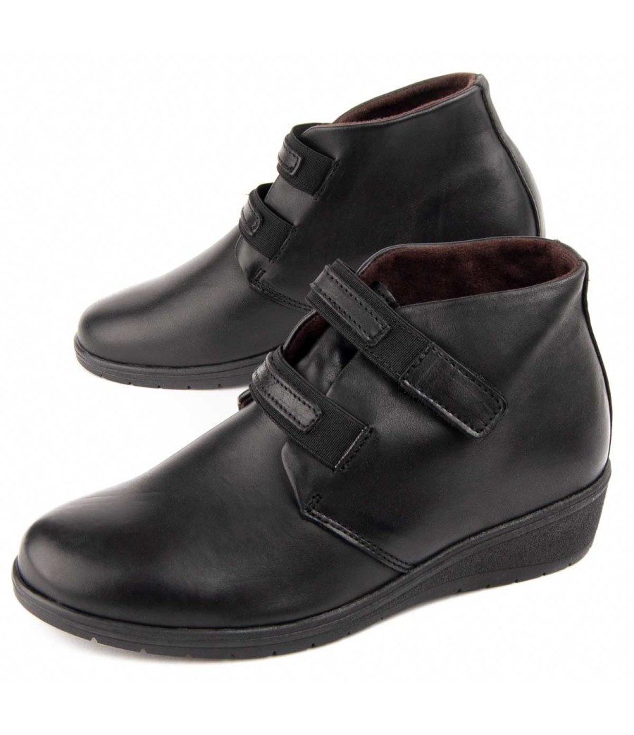 Botin De Piel Con Cuna Para Mujer Purapiel Akilav 104906
