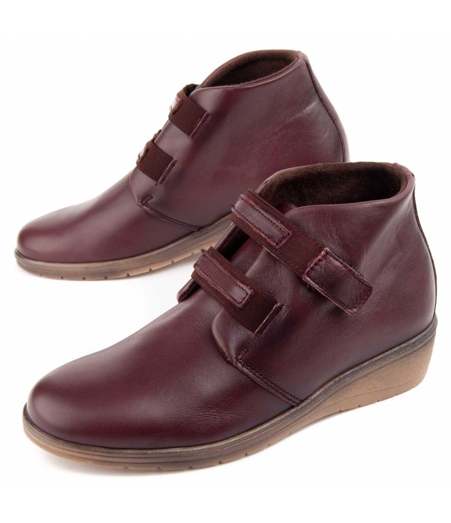 Botin De Piel Con Cuna Para Mujer Purapiel Akilav 104907