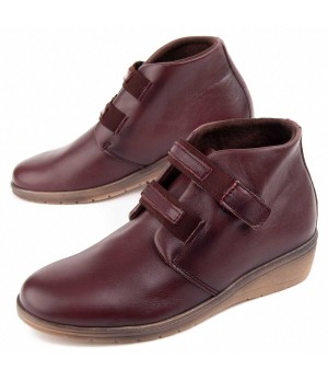 Botin De Piel Con Cuna Para Mujer Purapiel Akilav 104907