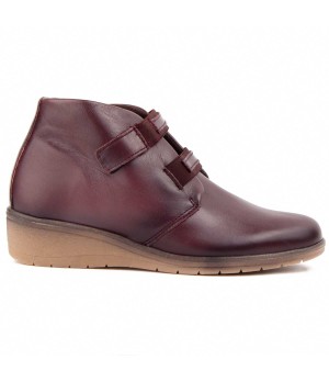 Botin De Piel Con Cuna Para Mujer Purapiel Akilav 104907