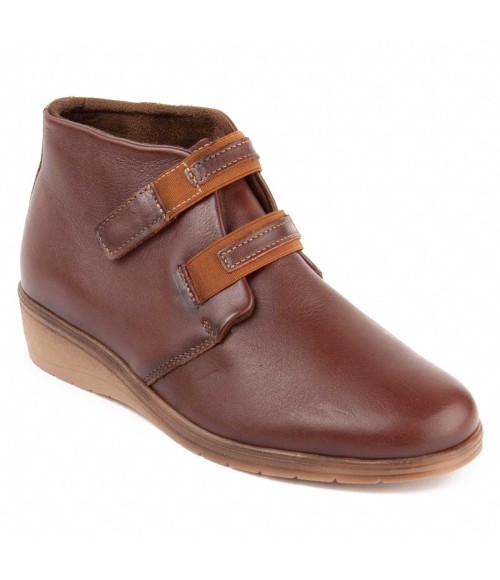 Botin De Piel Con Cuna Para Mujer Purapiel Akilav 104908
